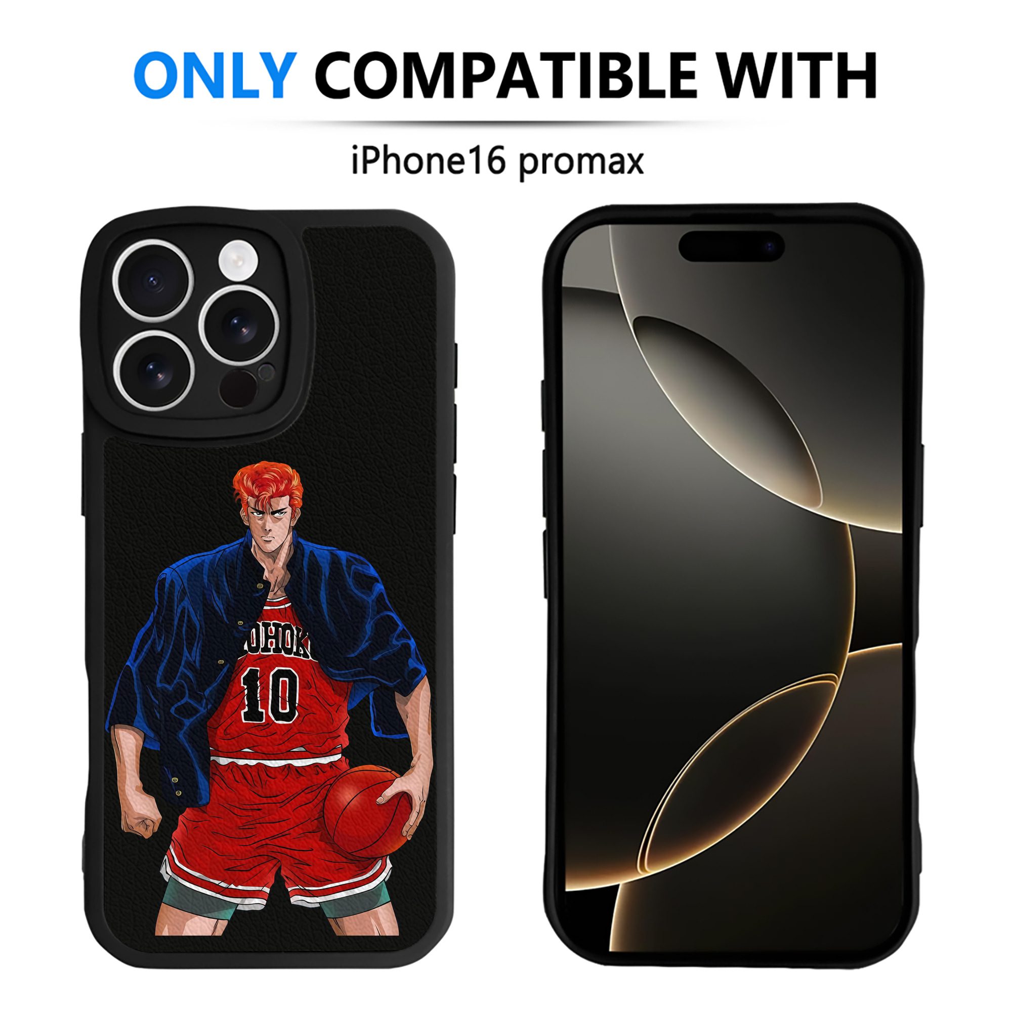 （画像用） SLAM DUNK／スラムダンク 【iPhone 16シリーズ対応】シリコンスマホケース（レザー調） 材質：シリコン